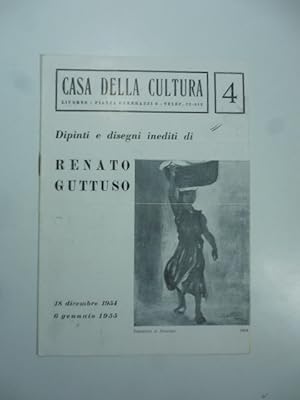 Bild des Verkufers fr Casa della Cultura, Livorno [4]. Dipinti e disegni inediti di Renato Guttuso zum Verkauf von Coenobium Libreria antiquaria
