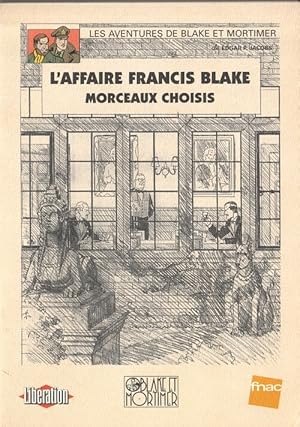 Bild des Verkufers fr Les Aventures de Blake et Mortimer. L'Affaire Francis Blake, morceaux choisis. ( Tirage publicitaire hors commerce, avec carte de visite autographe de Ted Benoit ). zum Verkauf von Librairie Victor Sevilla