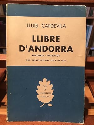 LLIBRE D'ANDORRA-Història i paissatge