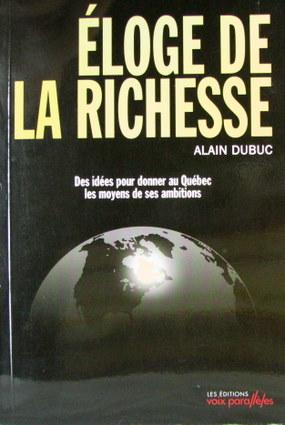 Seller image for Eloge de la Richesse for sale by Livres Norrois