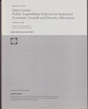 Bild des Verkufers fr Sierra Leone: Public Expenditure Policies for Sustained Economic Growth and Poverty Alleviation zum Verkauf von Books of the World