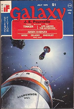 Image du vendeur pour Galaxy, July 1975 (Volume 36, Number 6) mis en vente par Books of the World