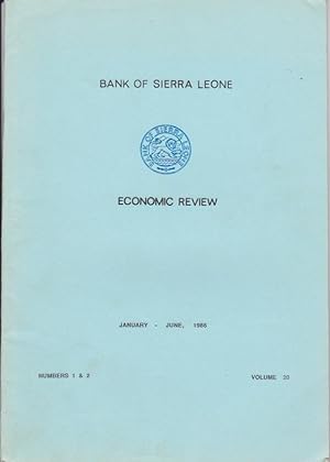 Seller image for Economic Review, Volume 20, Numbers 1 & 2, January - June 1986 for sale by Books of the World