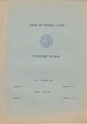 Immagine del venditore per Economic Review, Volume 16, Numbers 3 & 4, July - December 1982 combined with Volume 17, Numbers 1 & 2, January - June 1983 venduto da Books of the World