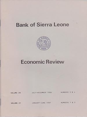 Seller image for Economic Review, Volume 20, Numbers 3 & 4, July - December 1986 combined with Volume 21, Numbers 1 & 2, January - June 1987 for sale by Books of the World