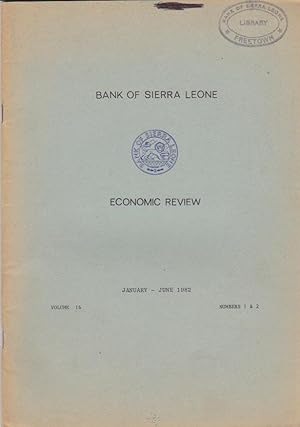 Seller image for Economic Review, Volume 16, Numbers 1 & 2, January - June 1982 for sale by Books of the World