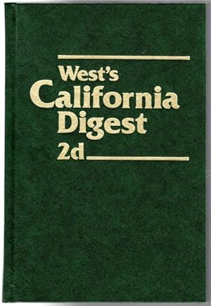 West's California Digest 2d Vol. 9B: Controlled Substances 70 to Copyrights and Intellectual Prop...