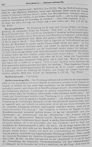 Bild des Verkufers fr Kant - Lexikon. Nachschlagewerk zu Kants smtlichen Schriften, Briefen und handschriftlichem Nachlass. Bearbeitet von R.Eisler. zum Verkauf von Antiquariat Gerber AG, ILAB/VEBUKU/VSAR