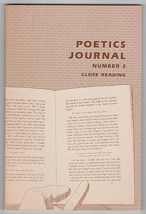 Imagen del vendedor de Poetics Journal 2 (Number 2, Close Reading, September 1982) a la venta por Philip Smith, Bookseller