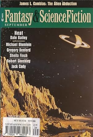 Imagen del vendedor de The Magazine of Fantasy and Science Fiction. Volume 99 No 3. September 2000 a la venta por Barter Books Ltd