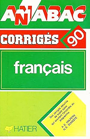 Annabac 1990, BAC Français, corrigés des sujets