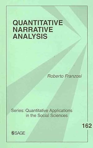 Immagine del venditore per Quantitative Narrative Analysis venduto da GreatBookPrices