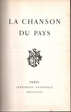 Seller image for La chanson du pays for sale by JP Livres