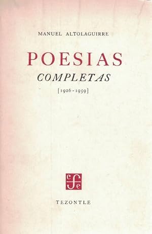 Imagen del vendedor de Poesas completas (1926-1959]. a la venta por La Librera, Iberoamerikan. Buchhandlung