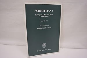 SCHMITTIANA. Beiträge zu Leben und Werk Carl Schmitts. Band VII (2001)