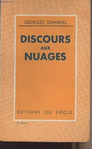 Imagen del vendedor de Discours aux nuages a la venta por Le-Livre