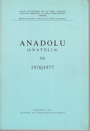 Seller image for Anadolu (Anatolia) XX, 1976/1977. for sale by Fundus-Online GbR Borkert Schwarz Zerfa