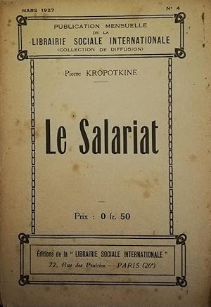 Seller image for Le salariat for sale by AU SOLEIL D'OR Studio Bibliografico