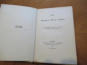 The Kempton-Wace Letters (First Issue, Signed By Jack London)