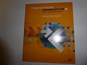 Bild des Verkufers fr Macromedia Generator 2 Developer Edition. Using Geneator. Softcover zum Verkauf von Deichkieker Bcherkiste