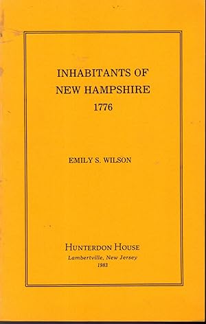 Bild des Verkufers fr Inhabitants of New Hampshire, 1776 zum Verkauf von Dorley House Books, Inc.