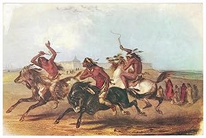 Sammelbild Europa-Bilderdienst Serie Unter Indianern Nr. 44 Indianer - Pferderennen der Sioux