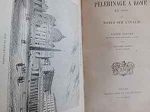 Bild des Verkufers fr PELERINAGE A ROME EN 1869 OU NOTES SUR L'ITALIE zum Verkauf von Librairie RAIMOND