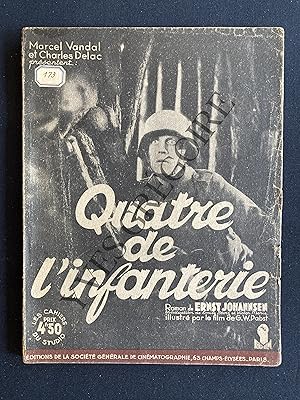 Image du vendeur pour QUATRE DE L'INFANTERIE mis en vente par Yves Grgoire