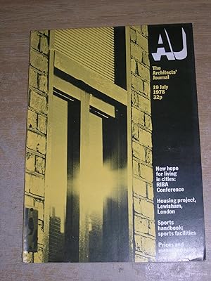 Immagine del venditore per The Architects Journal 19 July 1978 venduto da Neo Books