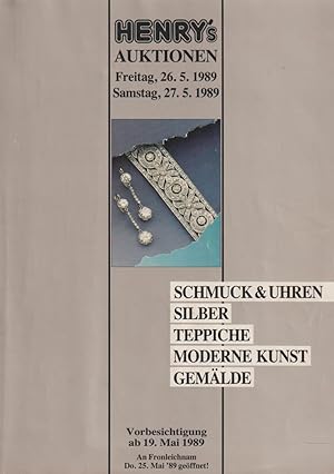 Katalog Henry´s Auktionen: Schmuck & Uhren.26./27.5.1989