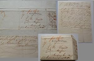 Paket-Begleitbrief mit eigenhändiger Unterschrift von Franz Brentano ohne Rechnung mit Post-Stemp...