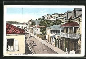 Postcard St. Thomas, Street view