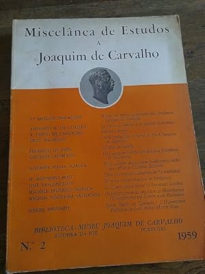 Bild des Verkufers fr MISCELNEA DE ESTUDOS A JOAQUIM DE CARVALHO. N 2, 1959 zum Verkauf von Librera Pramo