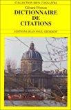 Bild des Verkufers fr Le Dictionnaire De Citations zum Verkauf von RECYCLIVRE