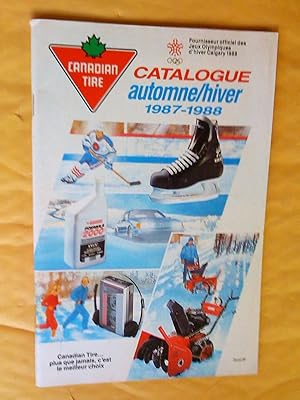 Canadian Tire. Catalogue automne/hiver 1987-1988