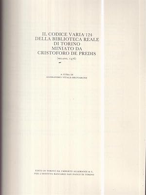 Seller image for Il Codice Varia 124 della Biblioteca Reale di Torino. 2 Voll for sale by Miliardi di Parole
