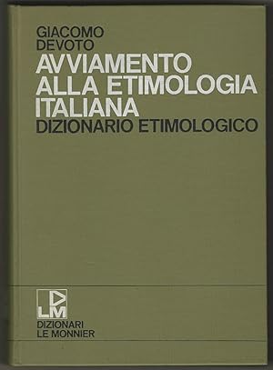 Avviamento alla etimologia italiana.