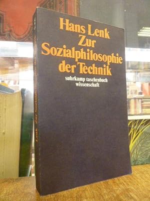 Imagen del vendedor de Zur Sozialphilosophie der Technik, a la venta por Antiquariat Orban & Streu GbR