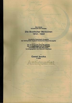 Seller image for Neu Irland. Schatzinsel der Sdsee. Die Boettcher Memoiren. 1912-1922. for sale by Dobben-Antiquariat Dr. Volker Wendt