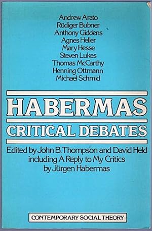Immagine del venditore per Habermas: Critical Debates. venduto da Schrmann und Kiewning GbR