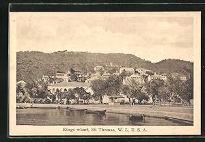 Postcard St. Thomas, Kings wharf