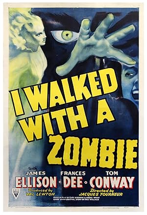 Seller image for I WALKED WITH A ZOMBIE (1943) One sheet poster for sale by Walter Reuben, Inc., ABAA, ILAB