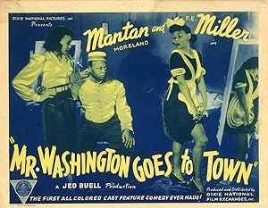 Bild des Verkufers fr MR. WASHINGTON GOES TO TOWN (1941) Title lobby card zum Verkauf von Walter Reuben, Inc., ABAA, ILAB