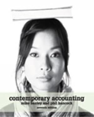 Imagen del vendedor de Contemporary Accounting With Student Resource Access 12 Months a la venta por WeBuyBooks