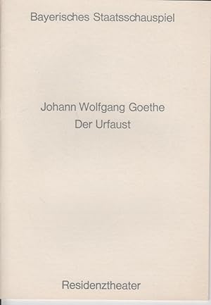 Bild des Verkufers fr Johann Wolfgang Goethe. Der Urfaust. zum Verkauf von Allguer Online Antiquariat