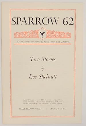 Image du vendeur pour Sparrow 62: Two Stories mis en vente par Jeff Hirsch Books, ABAA