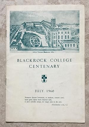 Blackrock College Centenary July, 1960 ( 'The Gondoliers' programme )