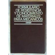 FORMULARIO DE RESISTENCIA Y CONOCIMIENTO DE MATERIALES PARA MECÁNICOS