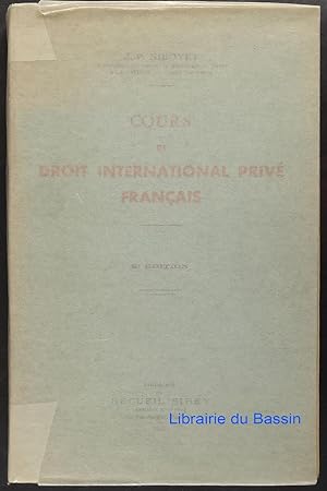 Seller image for Cours de droit international priv franais for sale by Librairie du Bassin