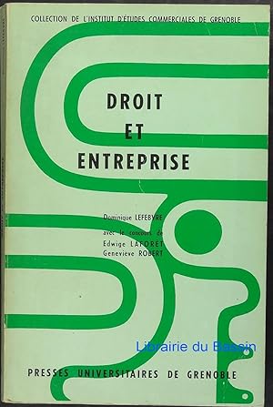 Bild des Verkufers fr Droit et entreprise zum Verkauf von Librairie du Bassin